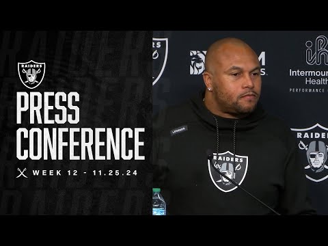 Coach Pierce Presser – 11.25.24 | Raiders | NFL