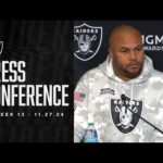 Coach Pierce Presser – 11.27.24 | Raiders | NFL