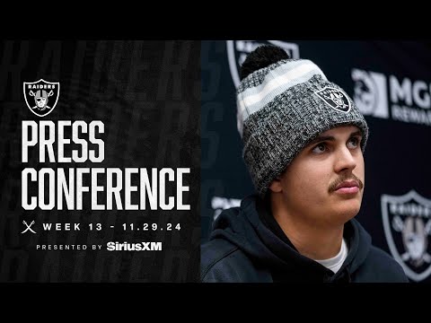 Coach Pierce and Aidan O’Connell Postgame Presser – 11.29.24 | Week 13 vs. Chiefs | NFL