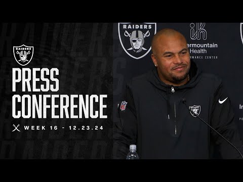 Coach Pierce Presser - 12.23.24 | Raiders | NFL