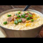 How to Make Rich Crockpot Loaded Potato Soup!