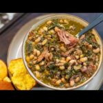 New Years Black Eyed Peas with  Collard Greens