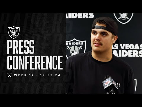 Coach Pierce, Brock Bowers and Aidan O'Connell Postgame Presser - 12.29.24 | Week 17 vs. Saints