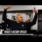 Antonio Pierce’s Locker Room Victory Speech vs. Saints | Raiders | NFL