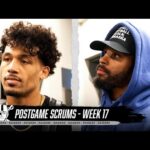 Ameer Abdullah, Tre Tucker and Isaiah Pola-Mao Postgame Media | Week 17 | NFL