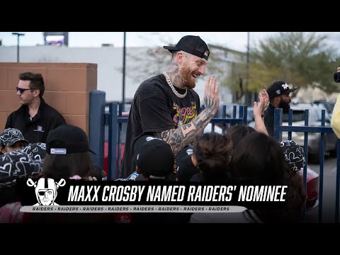Maxx Crosby Named 2024 Walter Payton Man of the Year Nominee | Raiders | NFL