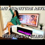 TEMU FURNITURE | Fireplace TV Stand || TEMU Home Decor | VLOGMAS Day 1
