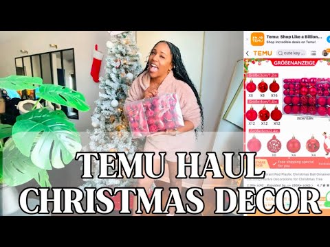 TEMU HAUL  | Temu Christmas Decor | DECORATE WITH ME FOR CHRISTMAS
