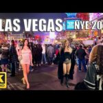 Las Vegas New Year’s Eve 2025 Walk – Las Vegas Strip – NYE Fireworks