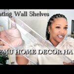 TEMU HOME DECOR | Bedroom Makeover On A Budget | Floating Wall Shelves
