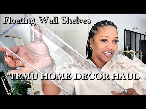 TEMU HOME DECOR | Bedroom Makeover On A Budget | Floating Wall Shelves