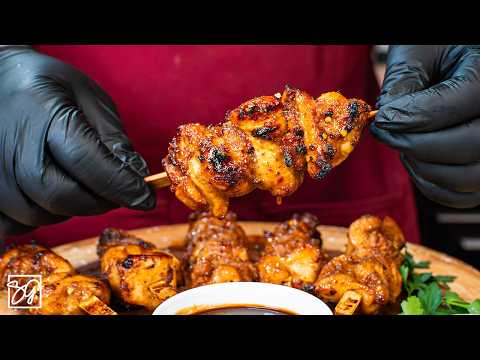 Sweet ‘n’ Spicy Chicken Skewers
