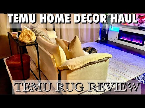 TEMU Home Decor Haul | Area Rug | Living Room Decor On A Budget