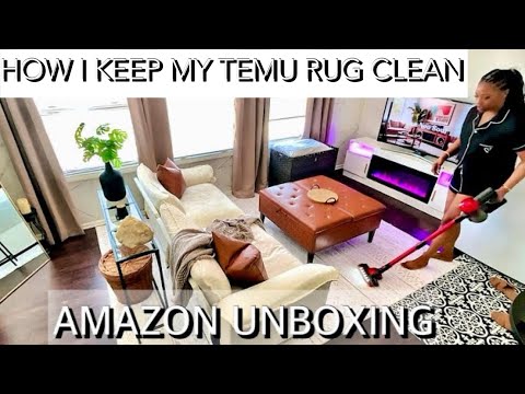 Amazon Haul  | How I Keep My TEMU RUG Clean | New Amazon Home Finds