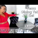 TEMU FURNITURE REVIEW lUpdate | My Honest Opinion | Temu Dining Table Set