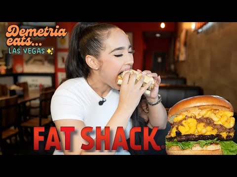 Demetria Eats: FAT SHACK in Las Vegas 😛 Best Wings! Triple Burgers + Fat  Subs w/ Mozzarella Sticks