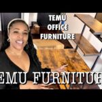 TEMU FURNITURE | Living Room Makeover On A Budget | Temu Office Furniture