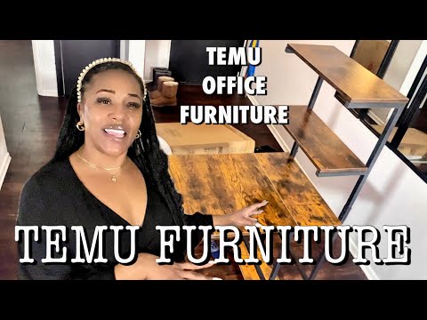 TEMU FURNITURE | Living Room Makeover On A Budget | Temu Office Furniture