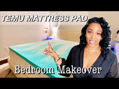 TEMU Memory Form Mattress| Bedroom Makeover On A Budget | Room Makeover