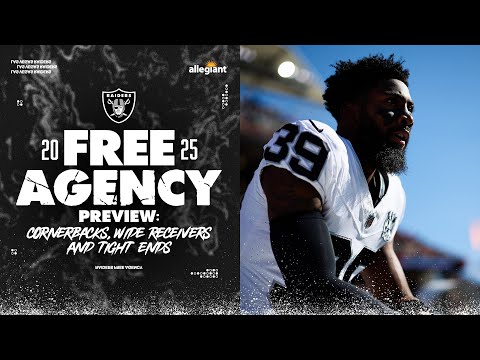 Raiders Wide Receivers, Cornerbacks and Tight Ends | 2025 NFL Free Agency