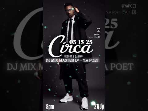 03-15-2025 SATURDAY NIGHT DJ MIX MASTER LV + Y.A POET LIVE  #KINGOFVEGAS #KINGOFLASVEGAS