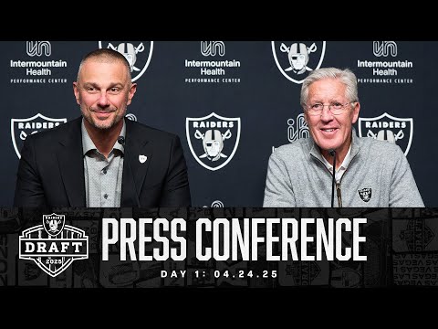 John Spytek and Pete Carroll Presser - Day 1 Recap | 2025 NFL Draft | Raiders