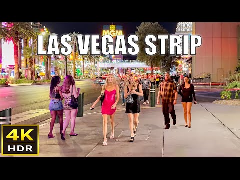 Las Vegas Strip Night Walk - Full Strip - 2025 - Las Vegas, Nevada