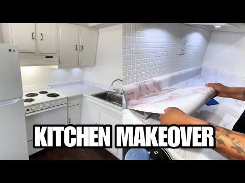 Kitchen Makeover | Make Your Old Kitchen Look New | Apartment Update