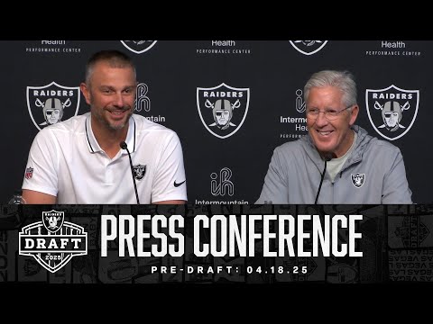 John Spytek and Pete Carroll Pre-Draft Press Conference - 4.18.25 | 2025 NFL Draft | Raiders