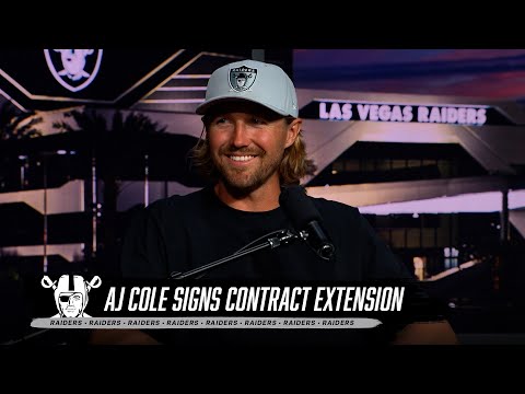 AJ Cole Adds to His Raiders Story With Multi-Year Contract Extension | NFL