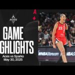 Las Vegas Aces vs Los Angeles Sparks Highlights | 5.30.25