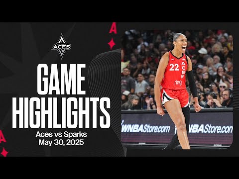 Las Vegas Aces vs Los Angeles Sparks Highlights | 5.30.25