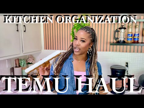 TEMU HAUL | Kitchen Makeover Organizer | Temu Spice Rack