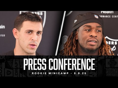 Ashton Jeanty, Jack Bech, Darien Porter and Caleb Rogers Presser - 5.9.25 | Rookie Minicamp