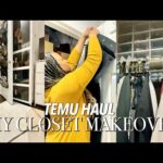 BEDROOM MAKEOVER | SMALL CLOSET MAKEOVER ON A BUDGET