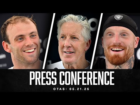 Pete Carroll, Maxx Crosby, Brock Bowers and Malcolm Koonce Presser - 5.21.25