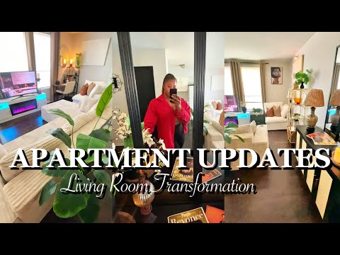 APARTMENT UPDATES | LIVING ROOM TRANSFORMATION | Small Apartment