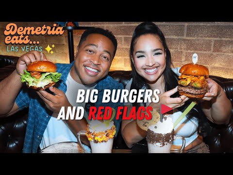 Demetria Eats: @LATRYGUY & I Eat Big Burgers + Talk Relationship Red Flags | Holsteins Review + Q&A