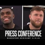 Kolton Miller, Daniel Carlson, Jakorian Bennett and Tom McMahon Presser – 6.10.25
