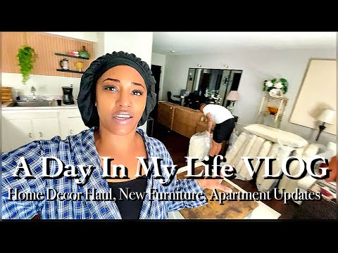 Vlog | New Living room Furniture | Apartment Updates | home decor haul