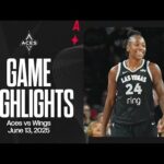 Las Vegas Aces vs Dallas Wings Highlights | 6.13.25
