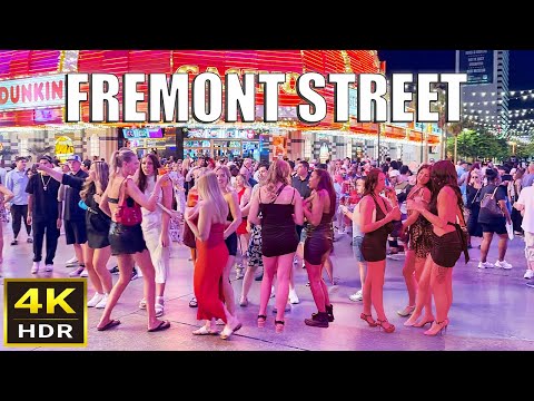 Fremont Street Las Vegas Walk - June 2025 - Downtown Las Vegas, Nevada