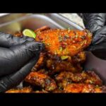 Crispy and Sticky Honey Chipotle Chicken Wings
