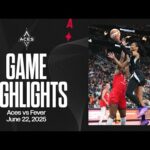 Las Vegas Aces vs Indiana Fever Highlights | 6.22.25