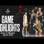 Las Vegas Aces vs Golden State Valkyries Highlights | 7.12.25