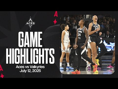 Las Vegas Aces vs Golden State Valkyries Highlights | 7.12.25