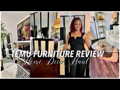 TEMU FURNITURE | Mid-Century Modern Decor| Coffee Table, Credenza, Wardrobe