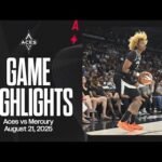 Las Vegas Aces vs Phoenix Mercury Highlights | 8.21.25