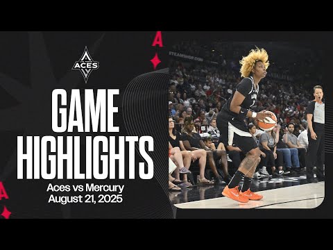 Las Vegas Aces vs Phoenix Mercury Highlights | 8.21.25