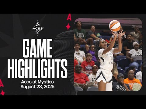 Las Vegas Aces at Washington Mystics Highlights | 8.23.25